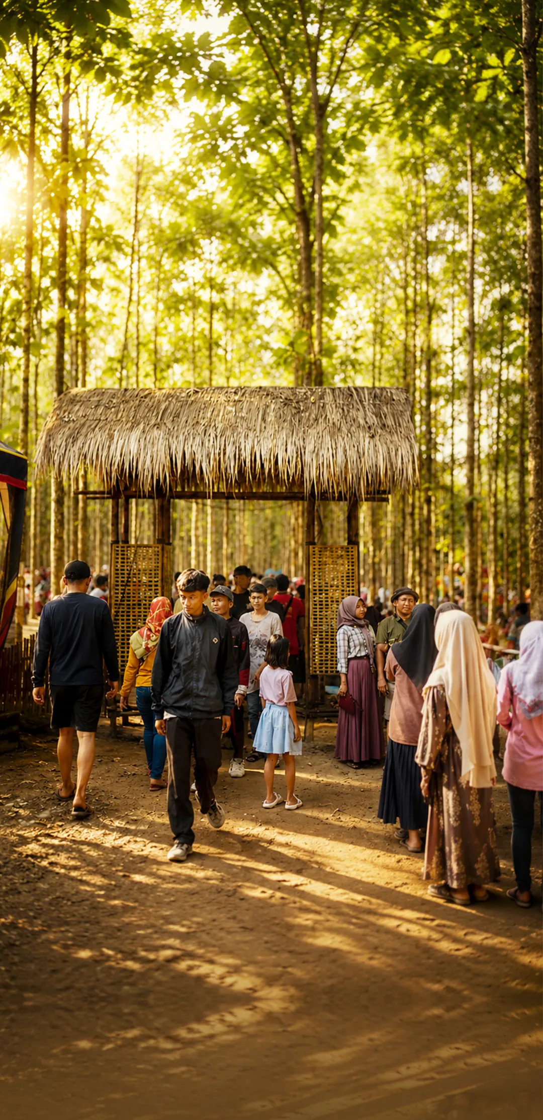 Suasana Hutan Pasar Sarwono